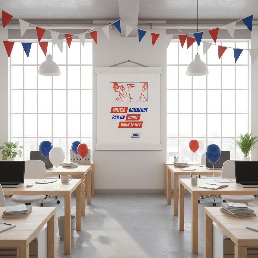 Affiche impression d'art décoration militante