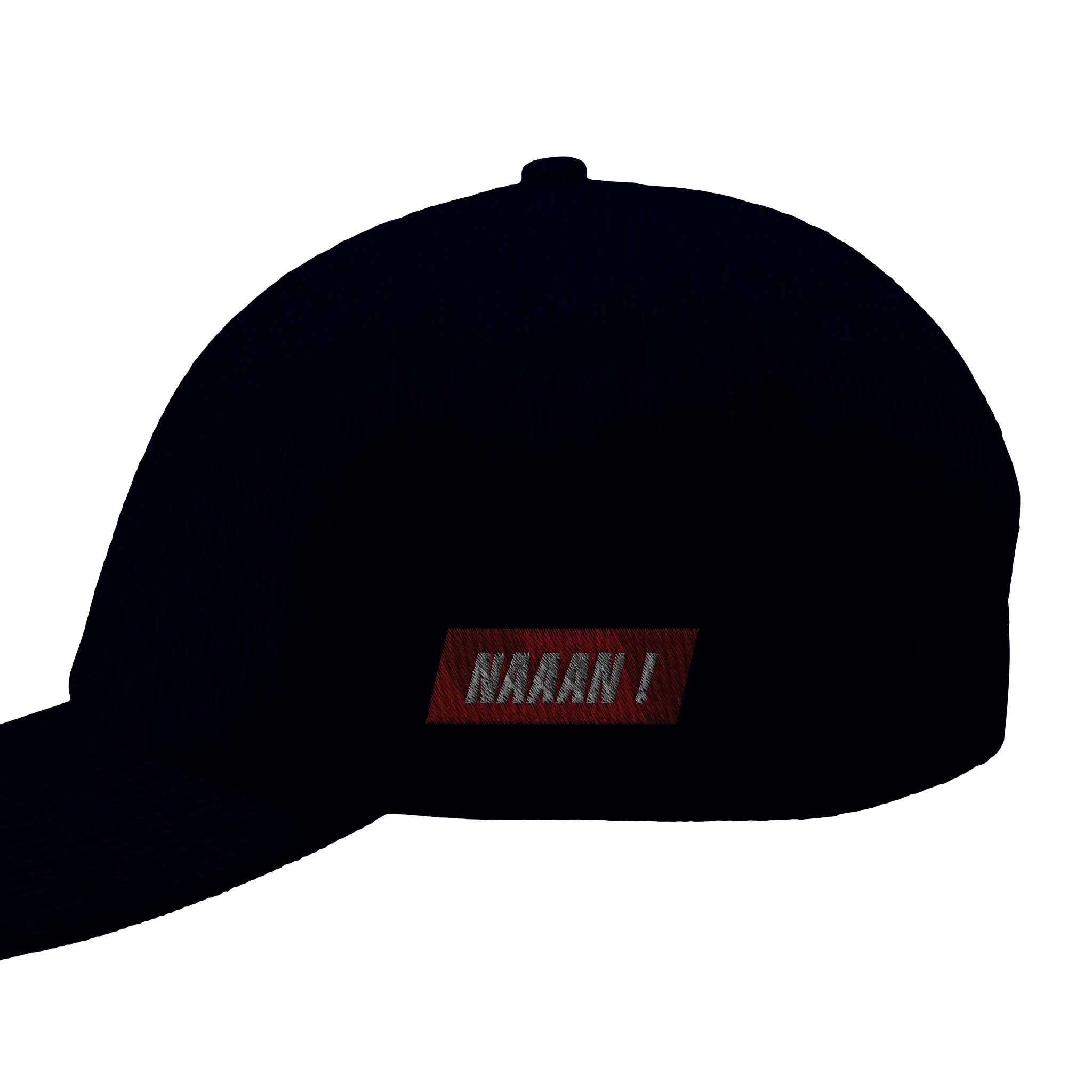 Casquette brodée en velours côtelé