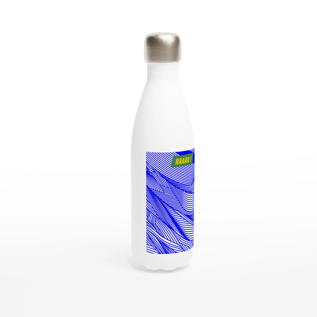 Gourde blanche_en_acier_inoxydable