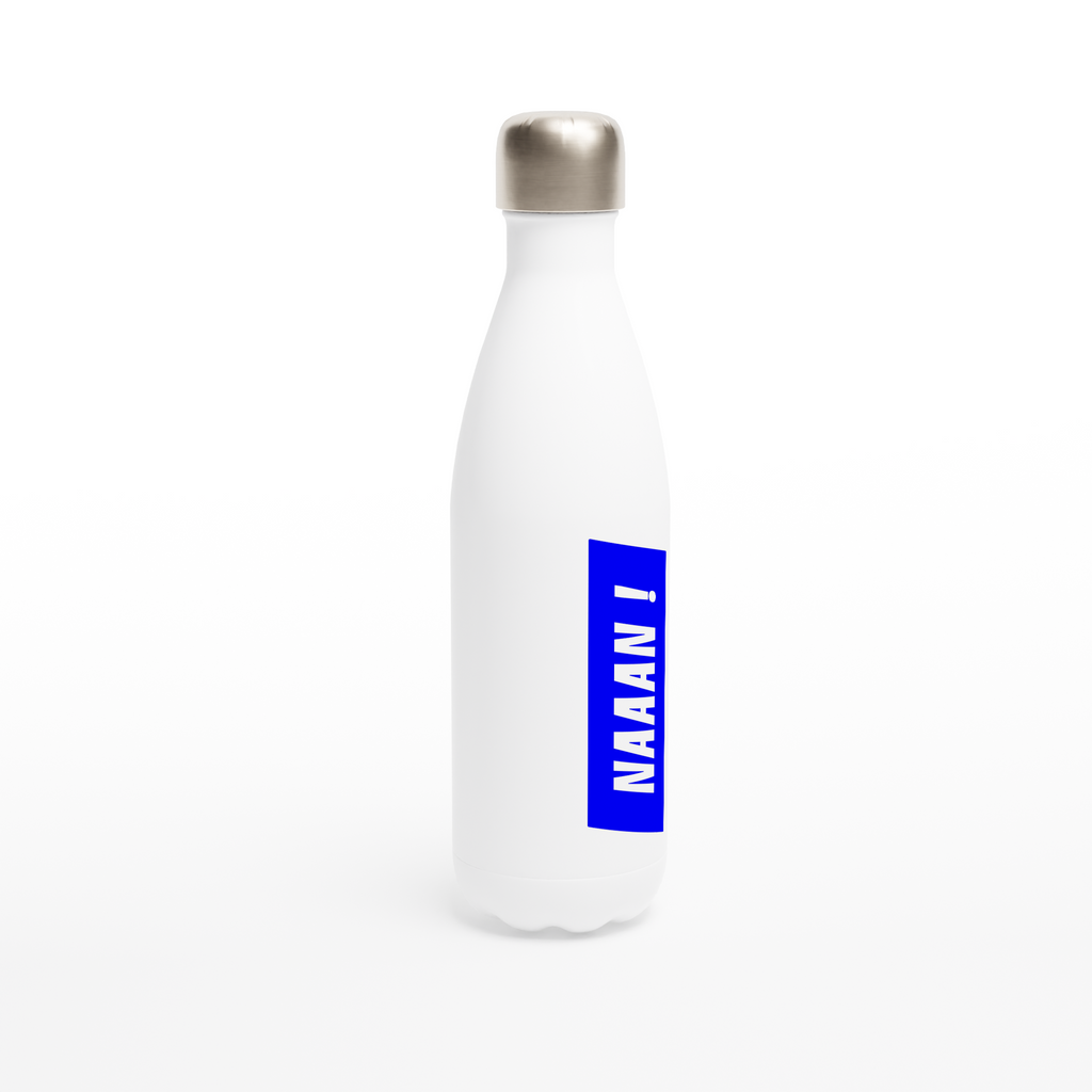Gourde en acier inoxydable blanche originale