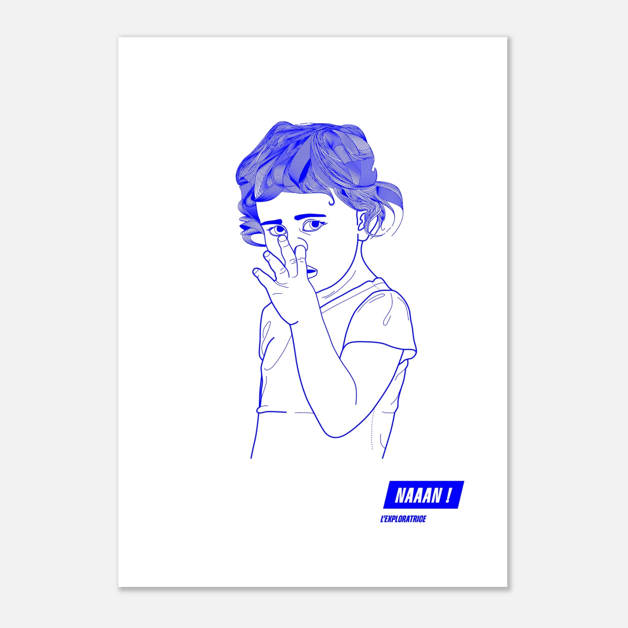 Poster art - illustration Exploratrice