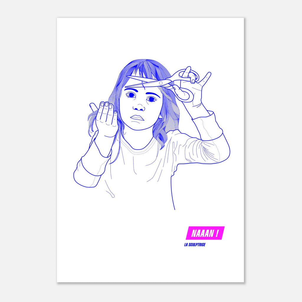 Poster art - illustration Sculptrice