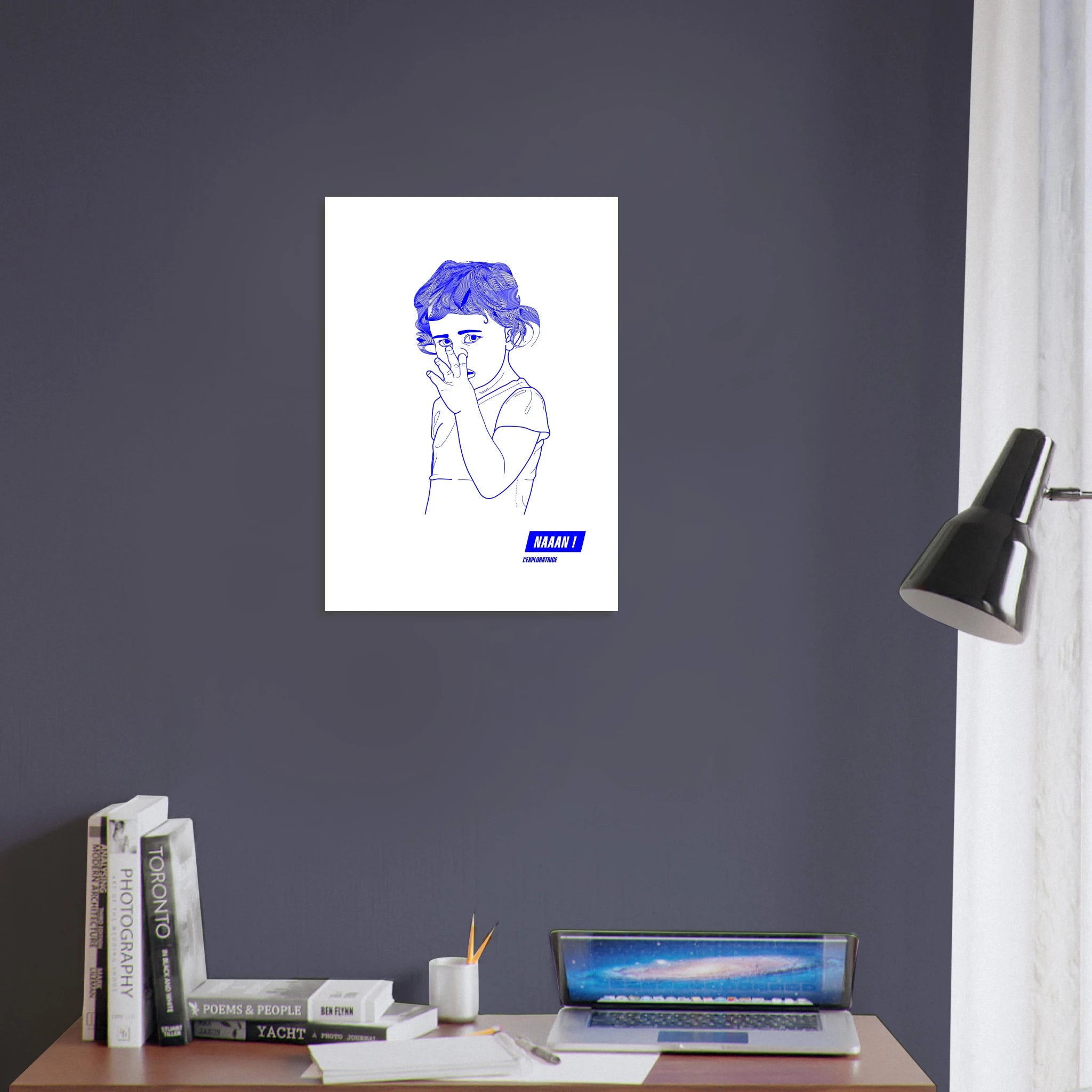 affiche illustration impression art-Exploratrice