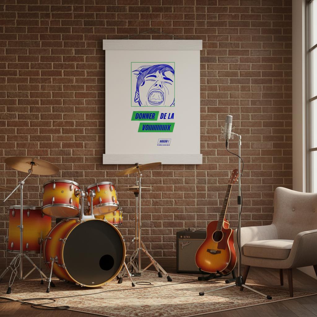 décoration studio de musiquea ffiche impression art le cri