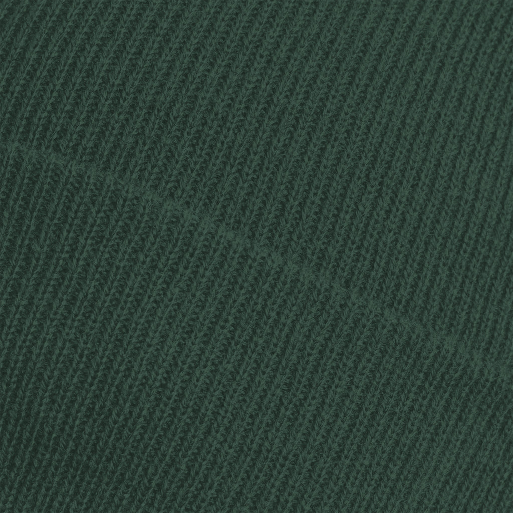 bonnet à revers vert broderie logo detail