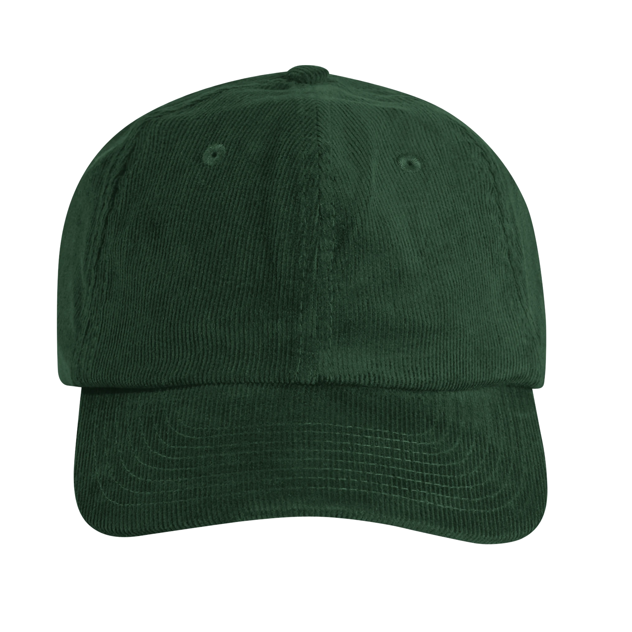 casquette velours cotele vert broderie