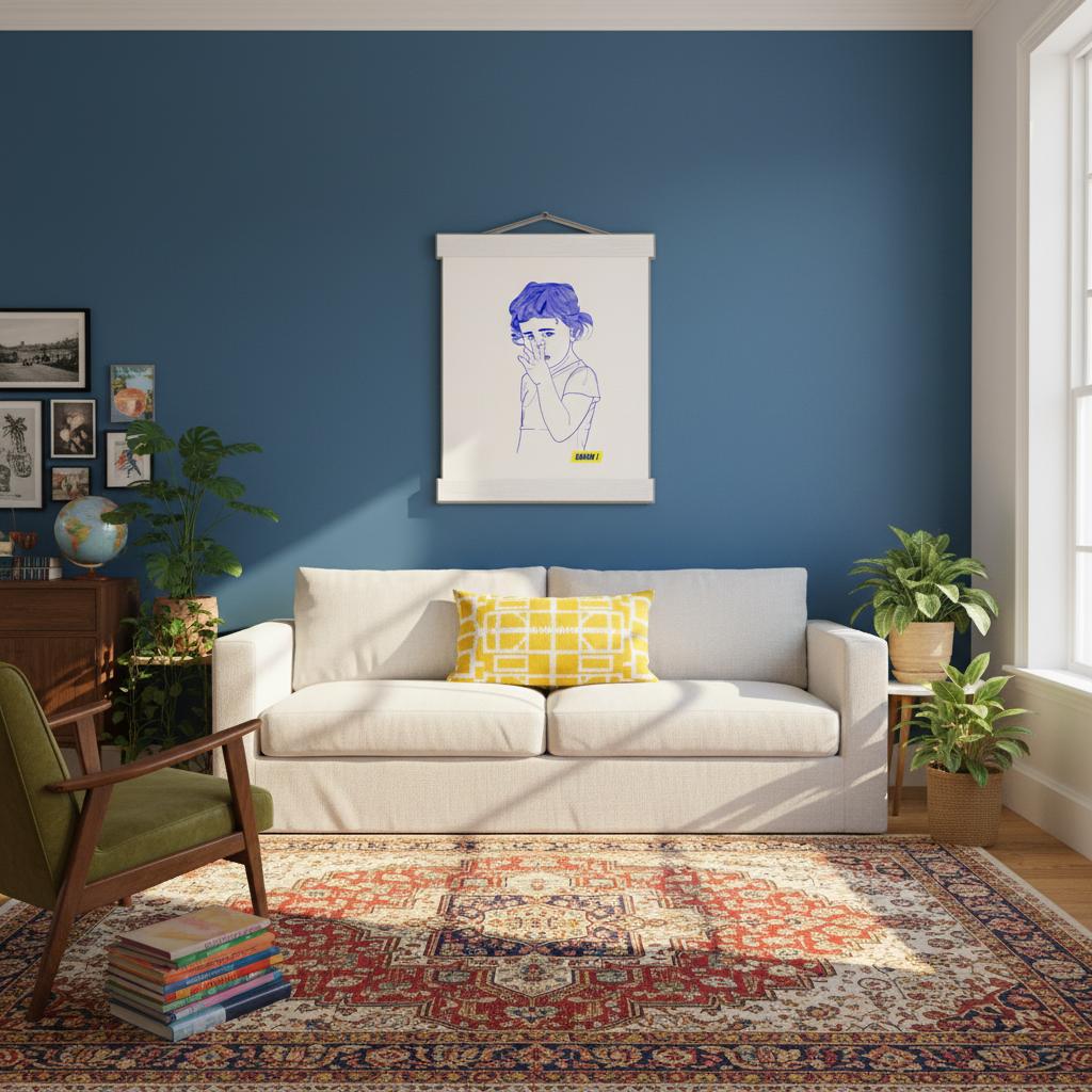 décoration illustration salon intérieur