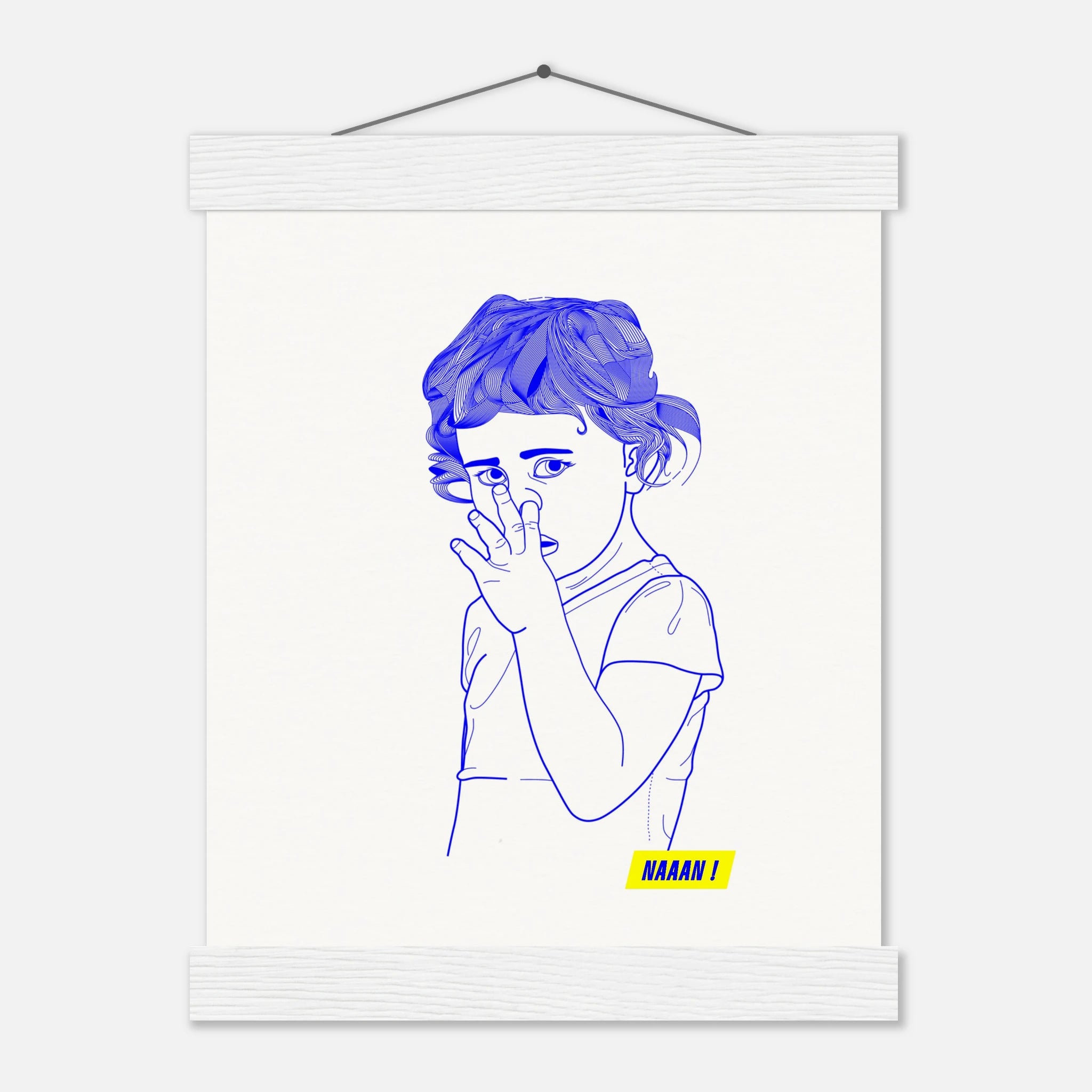 illustration impression d'Art avec baguettes en bois