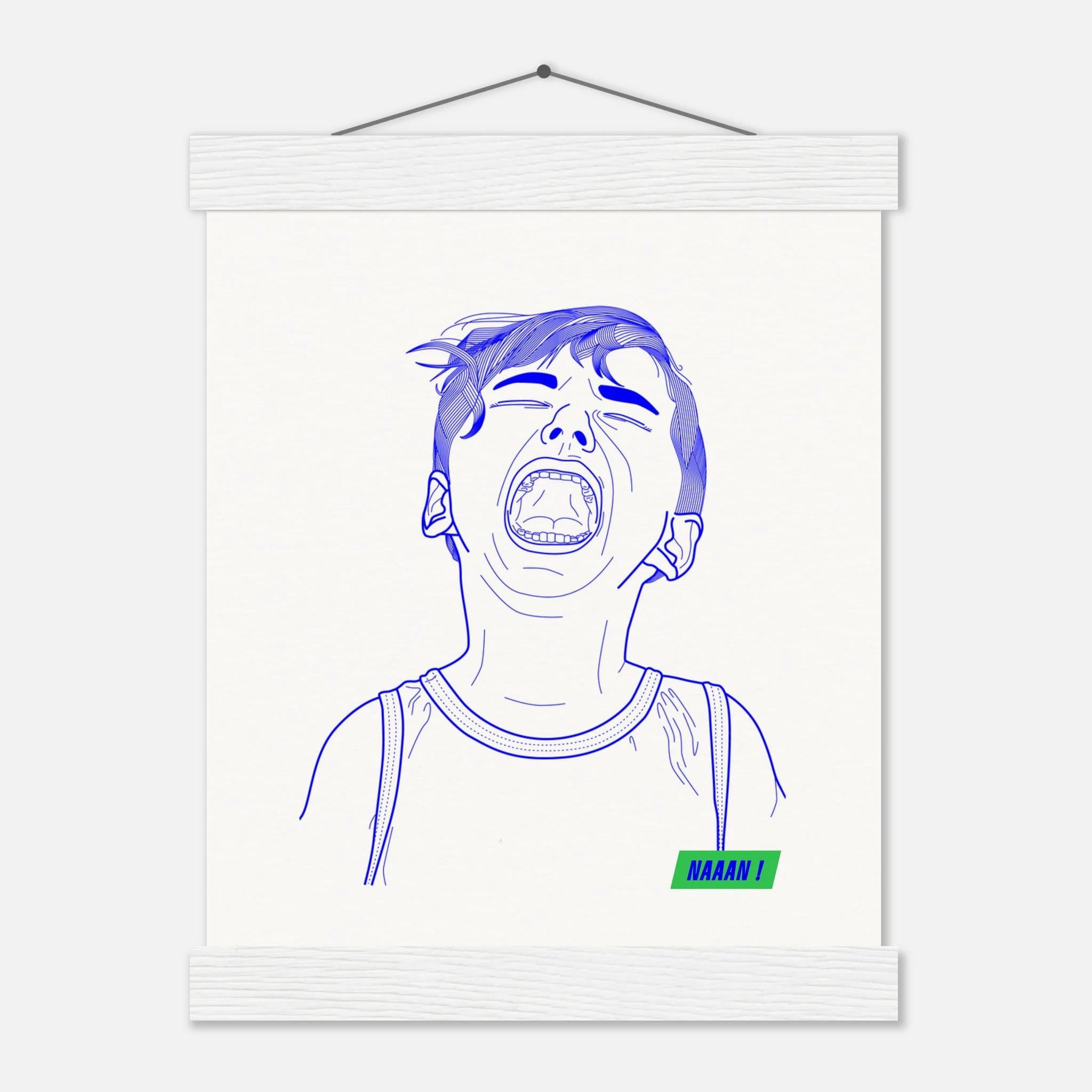 illustration impression d'Art avec baguettes en bois