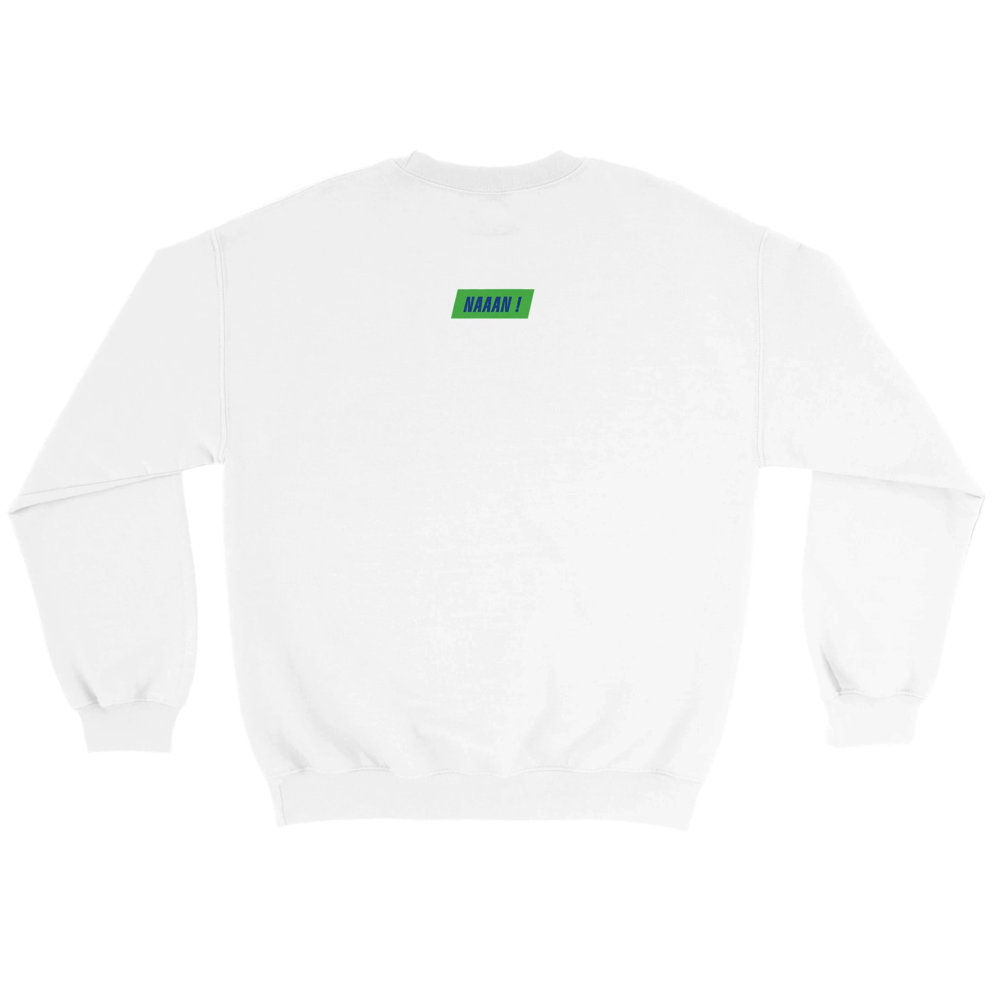 sweat pull unisexe dos logo vert