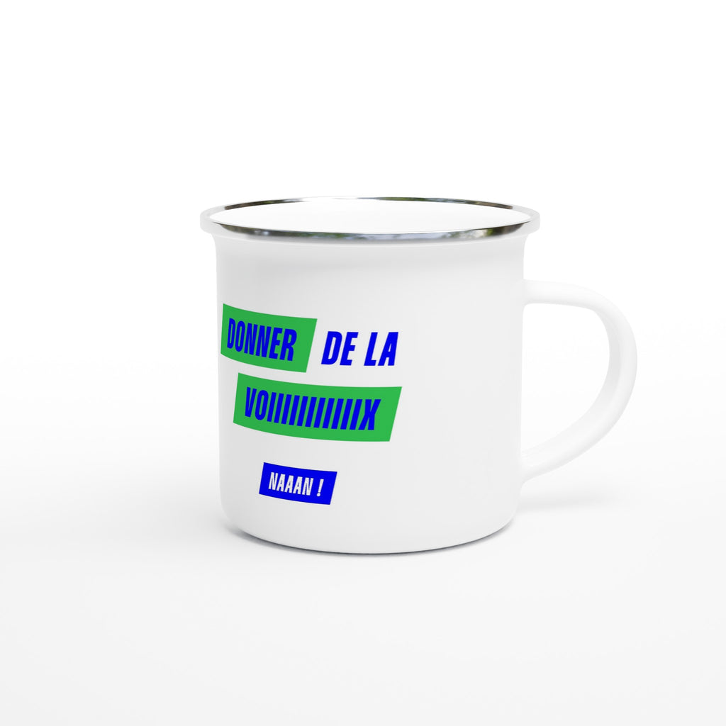 tasse en email message original boissons chaude