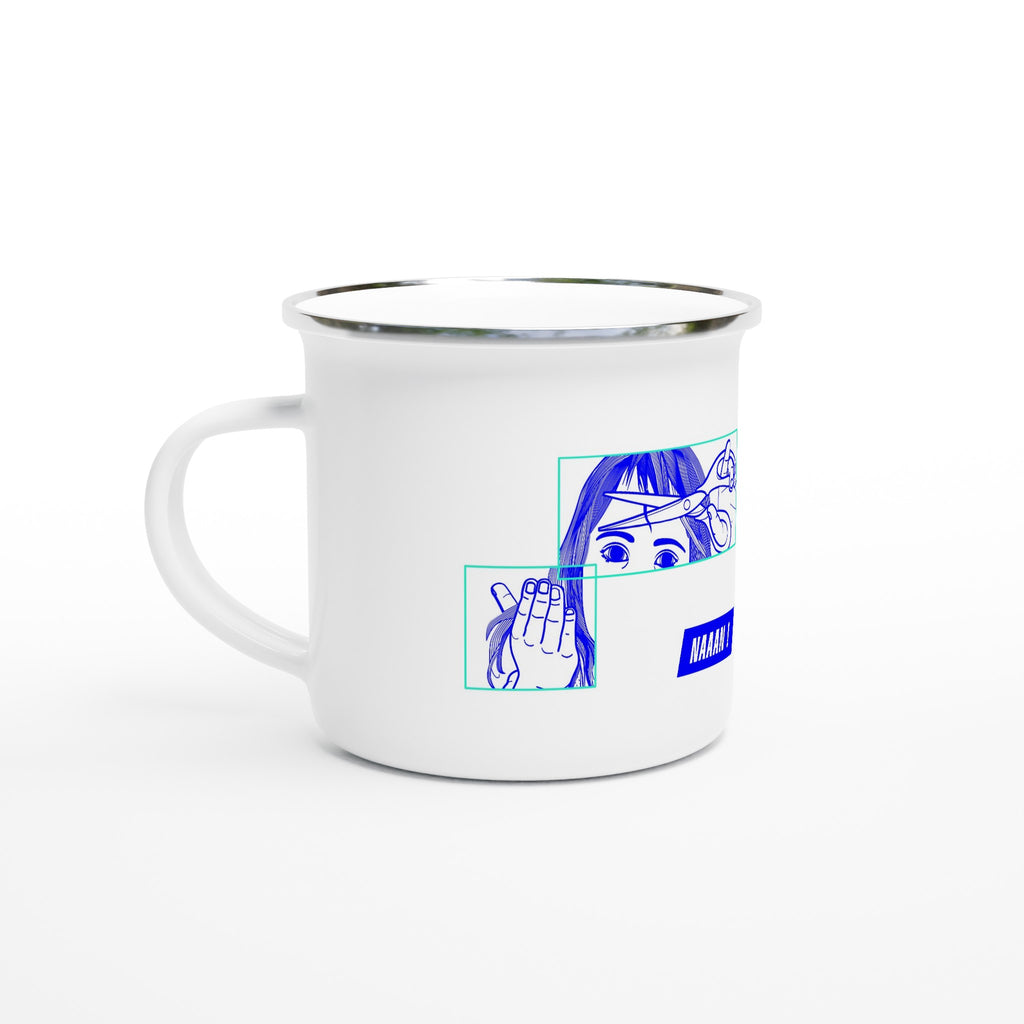 tasse en émail imprimée dessin original 