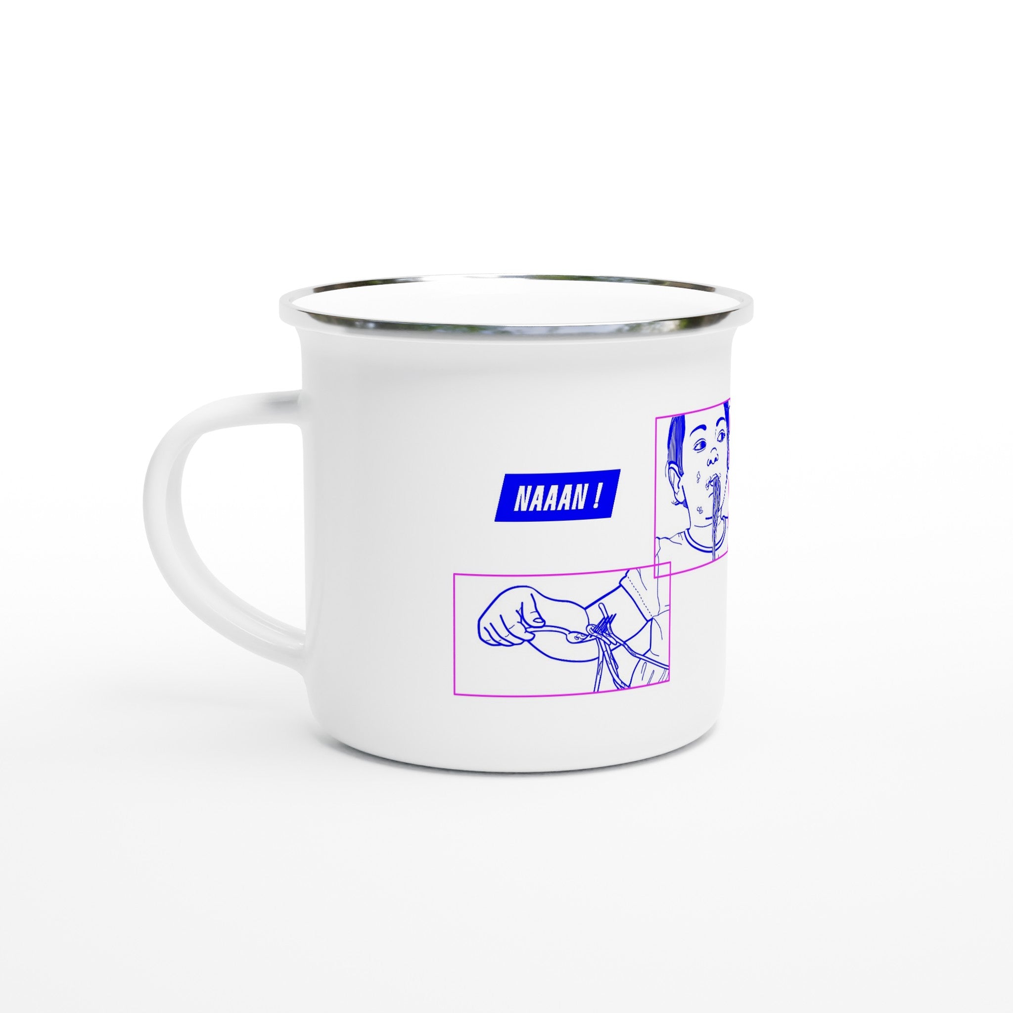 tasse en email dessin message original
