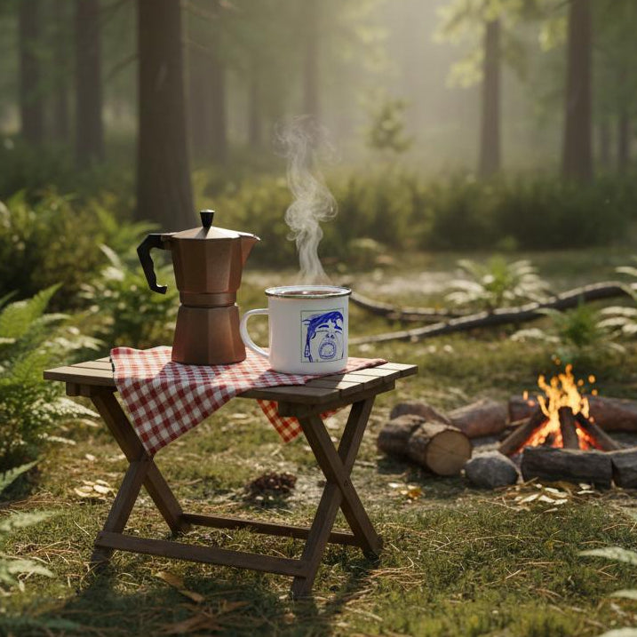 tasse en email message original boissons chaude