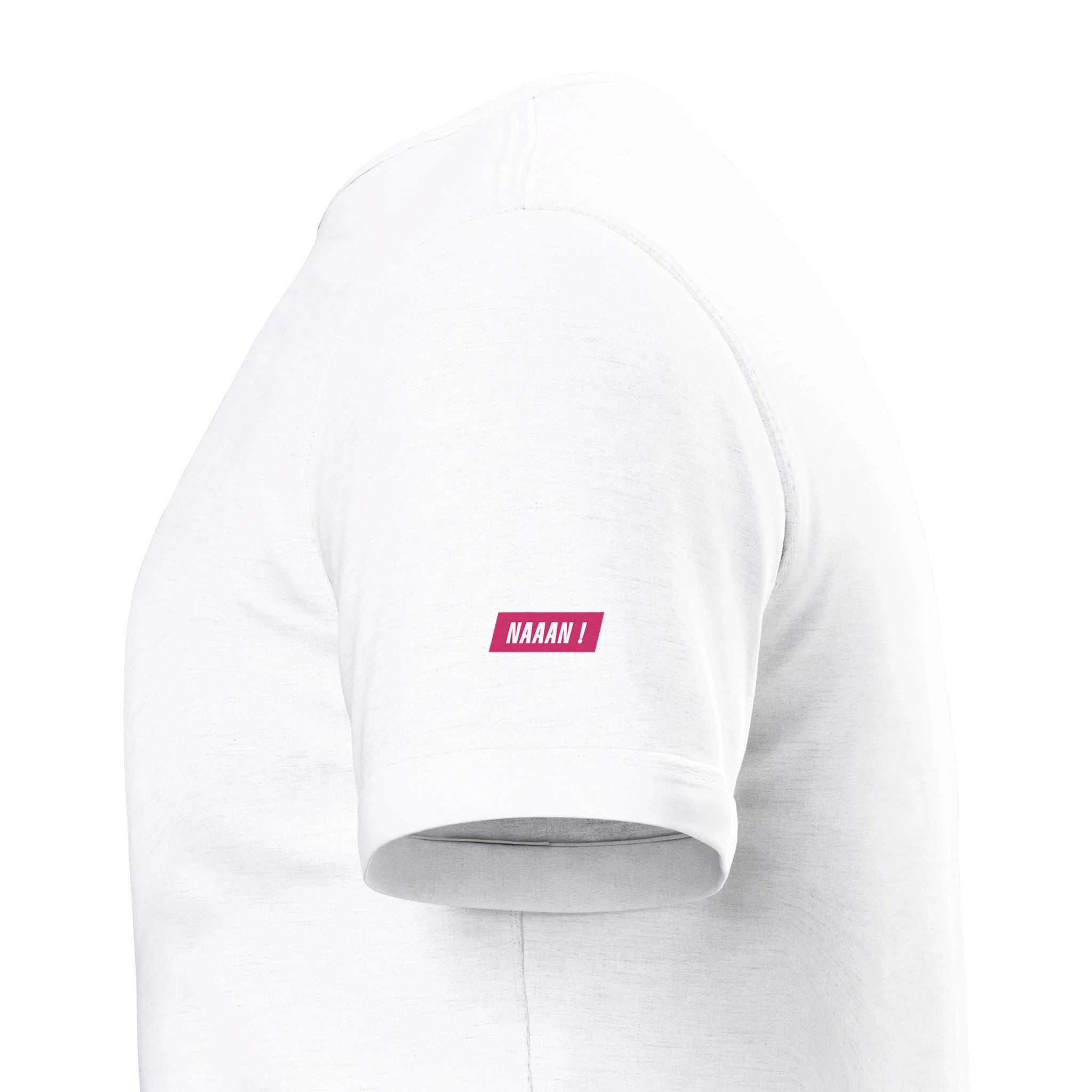 tee-shirt blanc detail manche