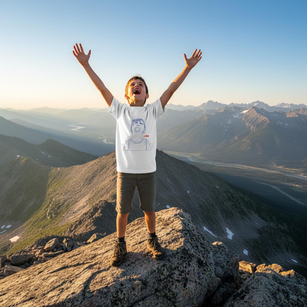 tee-shirt blanc enfant en coton