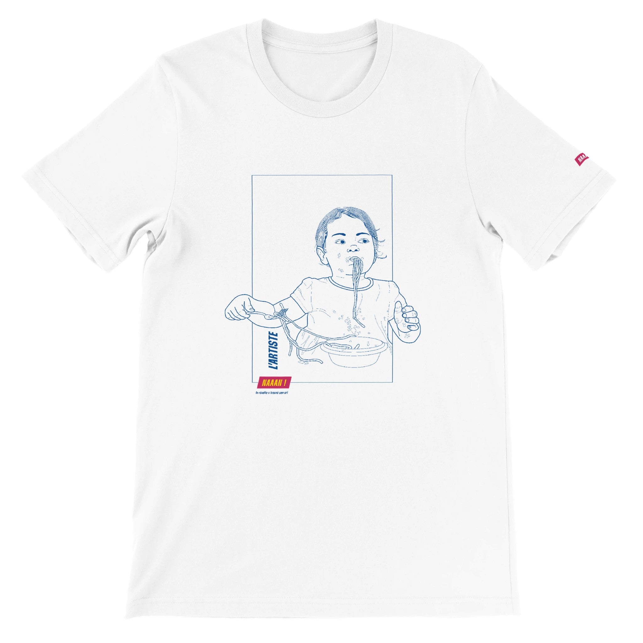 tee-shirt unisexe blanc l'artiste