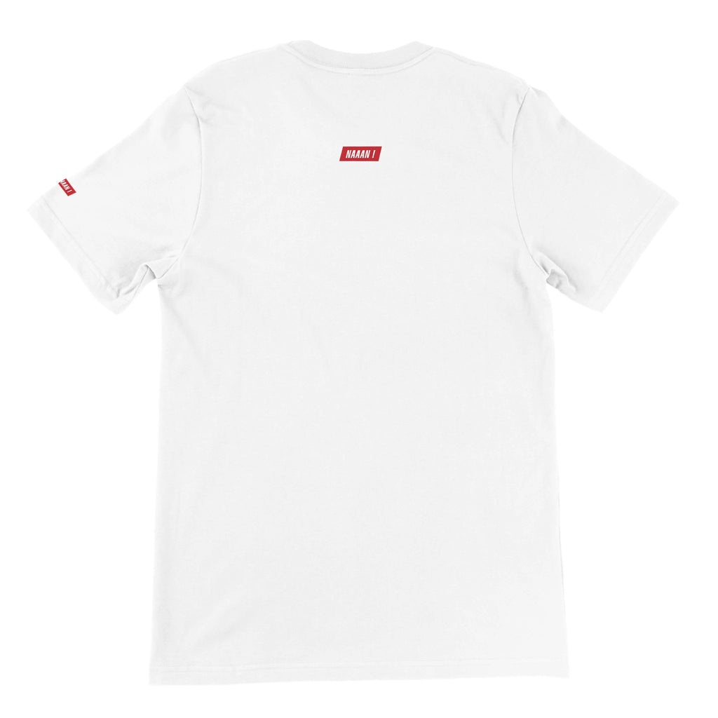 tee-shirt unisexe blanc logo dos